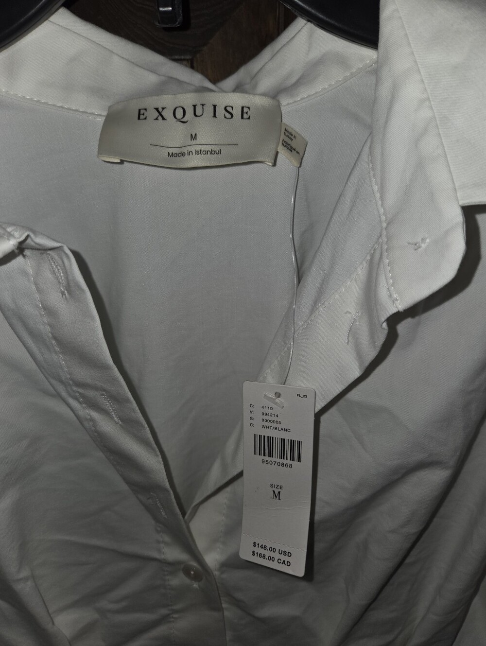 Anthropologie By EXQUISE White Button-Down Shirt - Picture 5 of 6
